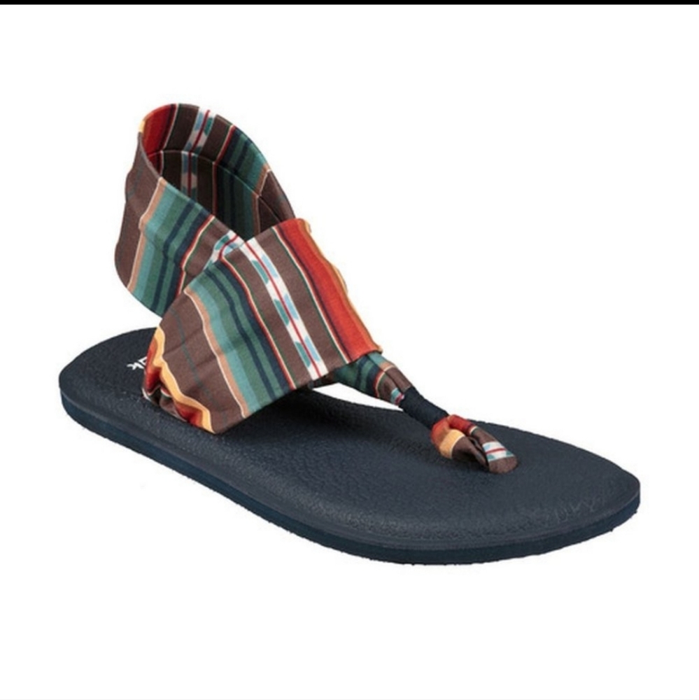 Sanuk colorful yoga mat sandals sz 11